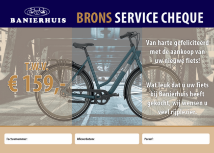 Service Cheque Brons